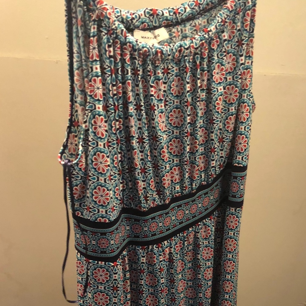 Maxi Sleeveless Pattern Max Studio Floral Print Dress - Summer